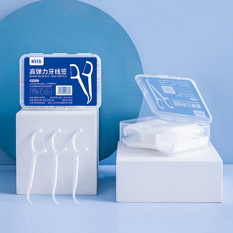 Зубная нить Chuxi, гладкая, упаковка для дома, полимерная, ультратонкая, семейная упаковка, одноразовая