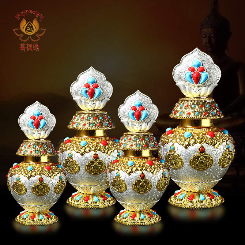 Xizang Treasure Bottle Dragon King Treasure Bottle Ornaments Gathering Wealth God Dragon King Mani Treasure Bottle Eight Auspicious Ornaments