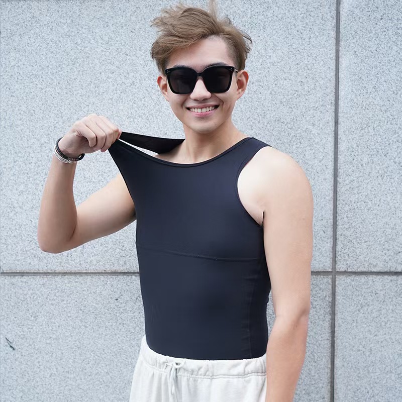 [Founder Dayao] Meat Hide Artifact 3 Generation Slim Men's Abdominal Tinker Chest Vest Short Sleeve Shaper
