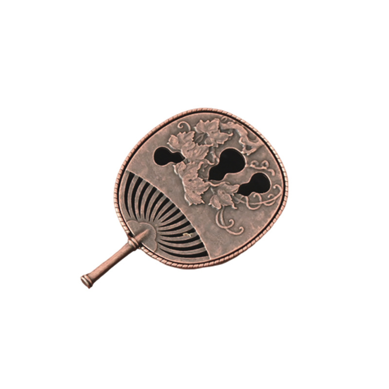 Creative pipa incense burner gourd fan incense burner small auspicious clouds incense burner tea ceremony small ornaments sink sandalwood line incense burner incense holder