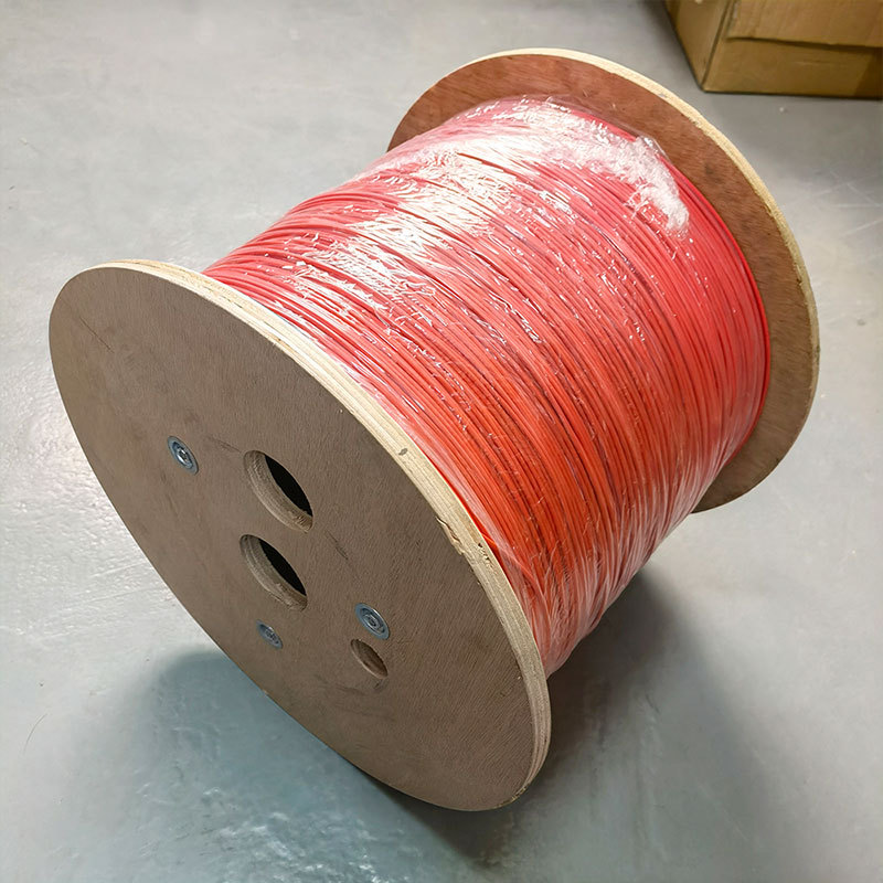 Temperature sensing fiber manufacturers supply 1-Core 2-core temperature sensing multimode 62.5 fiber wire spiral armored fiber optic cable temperature measurement fiber optic cable