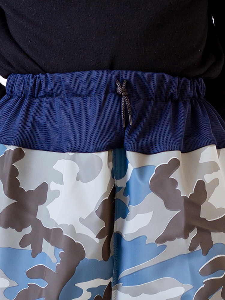 Half-body fish catching men's rain pants with rain boots lightweight and solid water-proof waist-fitting water pants