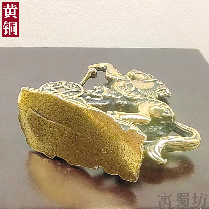 Brass Zodiac Horse Ornaments Make Money Now Home Small Ornaments Tea Pet Decoration Handmade Gifts