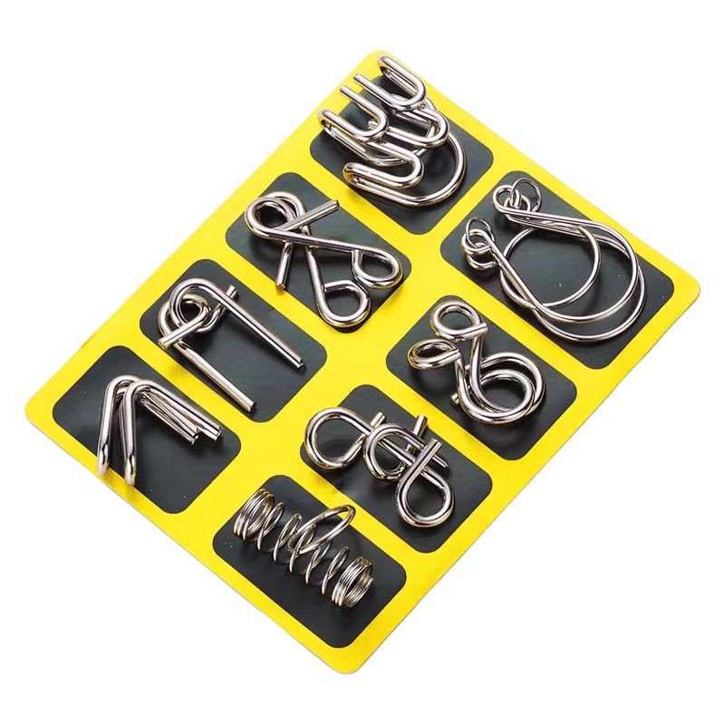 девятицепочный 24-частей набор детская игрушка классический образовательный пазл для студентов, головоломка, разборная и съемная