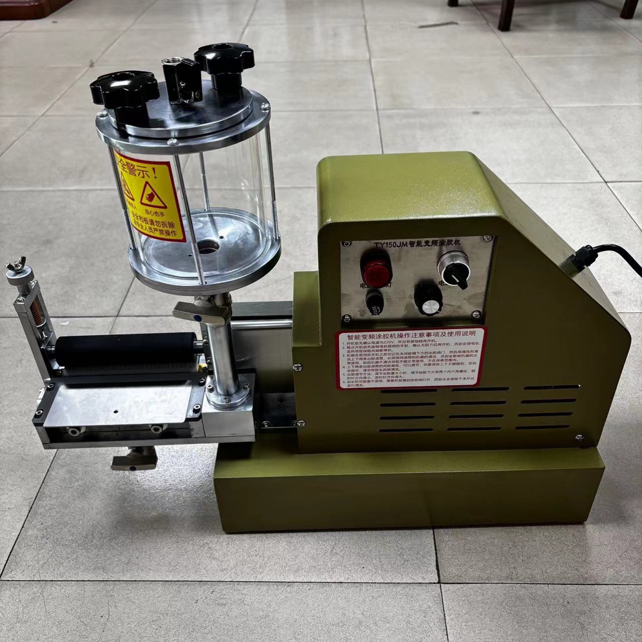 Yellow Glue Overgluing Machine, Midsole Film Overgluing Machine, Shoe Factory Leather Gluing Machine, Desktop No-Clean Roller Gluing Machine