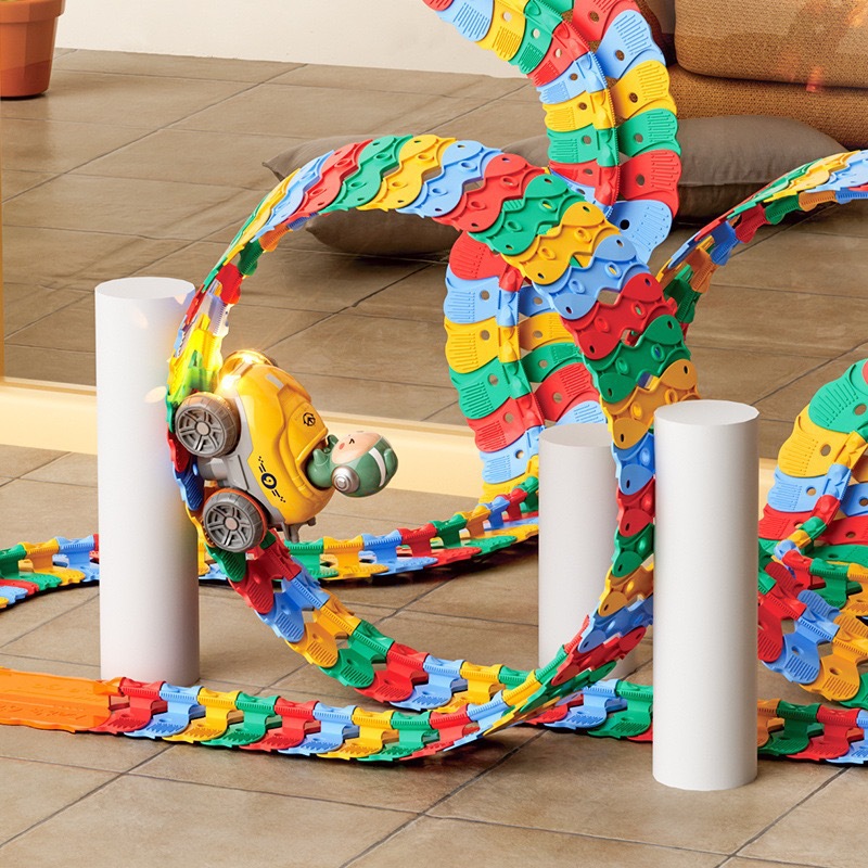 Cross-Border Anti-Gravity Electric Rail Car Kidsren's Toy Versatile Flexible DIY Track Splicing Charging Version Wall Climbing Car