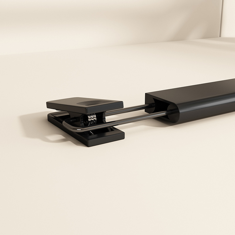 Strong Seamless Retractable Trouser Rack Plastic Trouser Clip Non-Slip Wholesale Black Clothing Store Home Adult Trouser Hanger Thickened