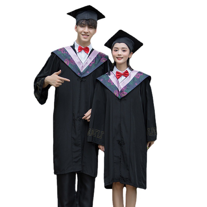 Bachelor's Clothing College Students' Male and Female Graduation Dress College Style Class Clothing Master's Shawl Liberal Arts Adult General Degree Clothing