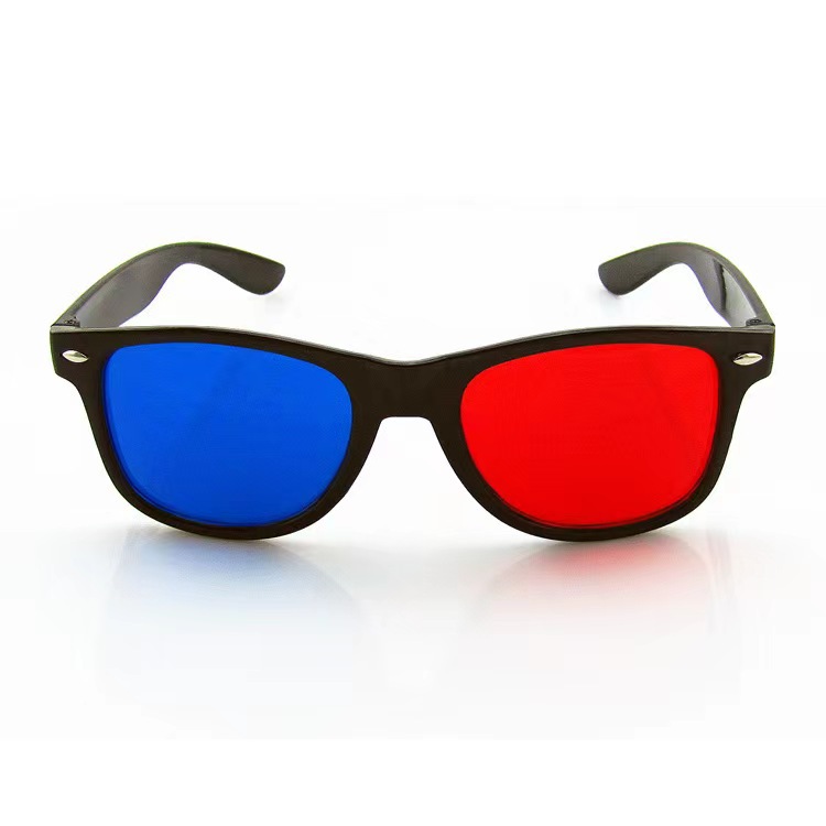 Rice nail red and blue 3D glasses stereo glasses factory direct foreign trade Europe and the United States rice 3d stereo red and blue glasses