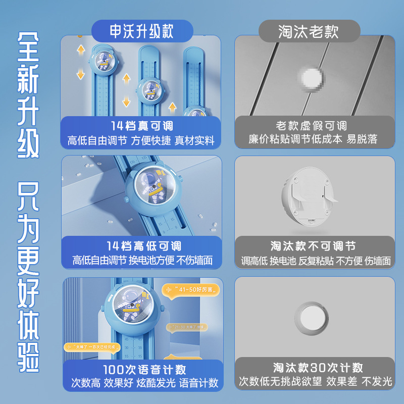 Children's Lightweight Breathing and Bouncing Voice Counting Trainer for Height Increase, Jumping, and Reaching Height, New Model for Jumping