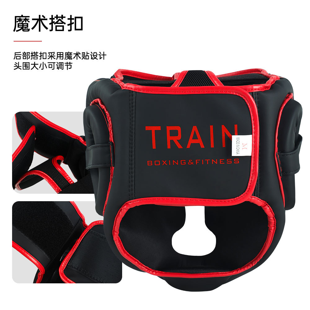 Boxing Helmet for Adults, Full Protection Monkey Face, Children's Sanda Head Guard, Muay Thai Face Guard, Fighting Protective Gear, Training Anti-Collision