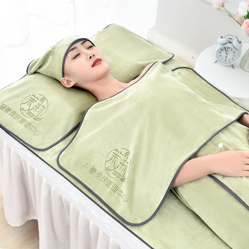 Special towel for beauty salon skin management lint-free bed physiotherapy baotou absorbent factory logo thickened bath towel