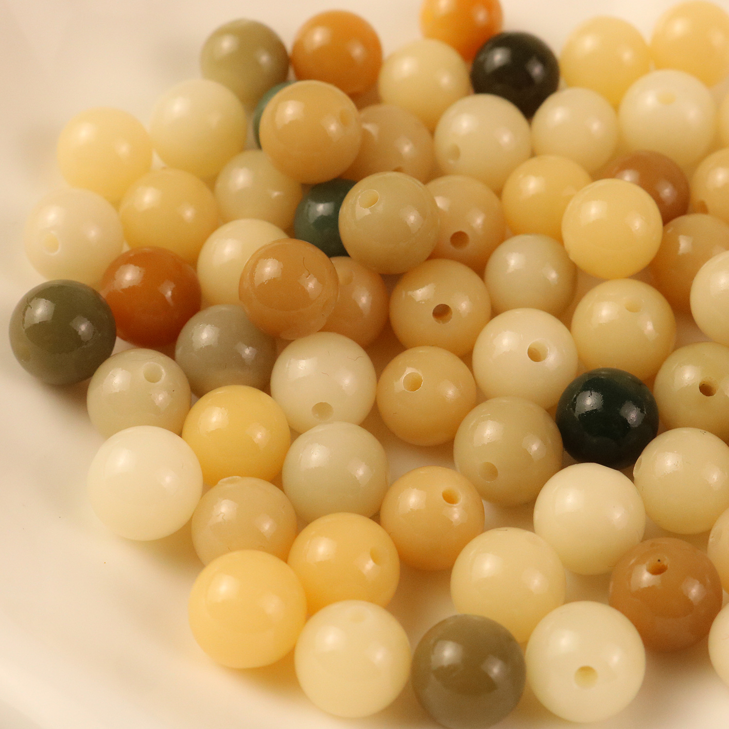 Manufacturer Wholesale Bodhi Duobao Round Beads Loose Bead Necklace Jewelry Accessories Natural Weathered Candy Color Bodhi Root Loose Beads