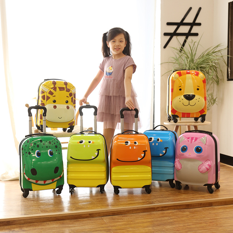 Children's Trolley Case 18inch Cartoon Cute Animal Suitcase Manufacturer Wholesale Universal Wheel Suitcase Boarding Case