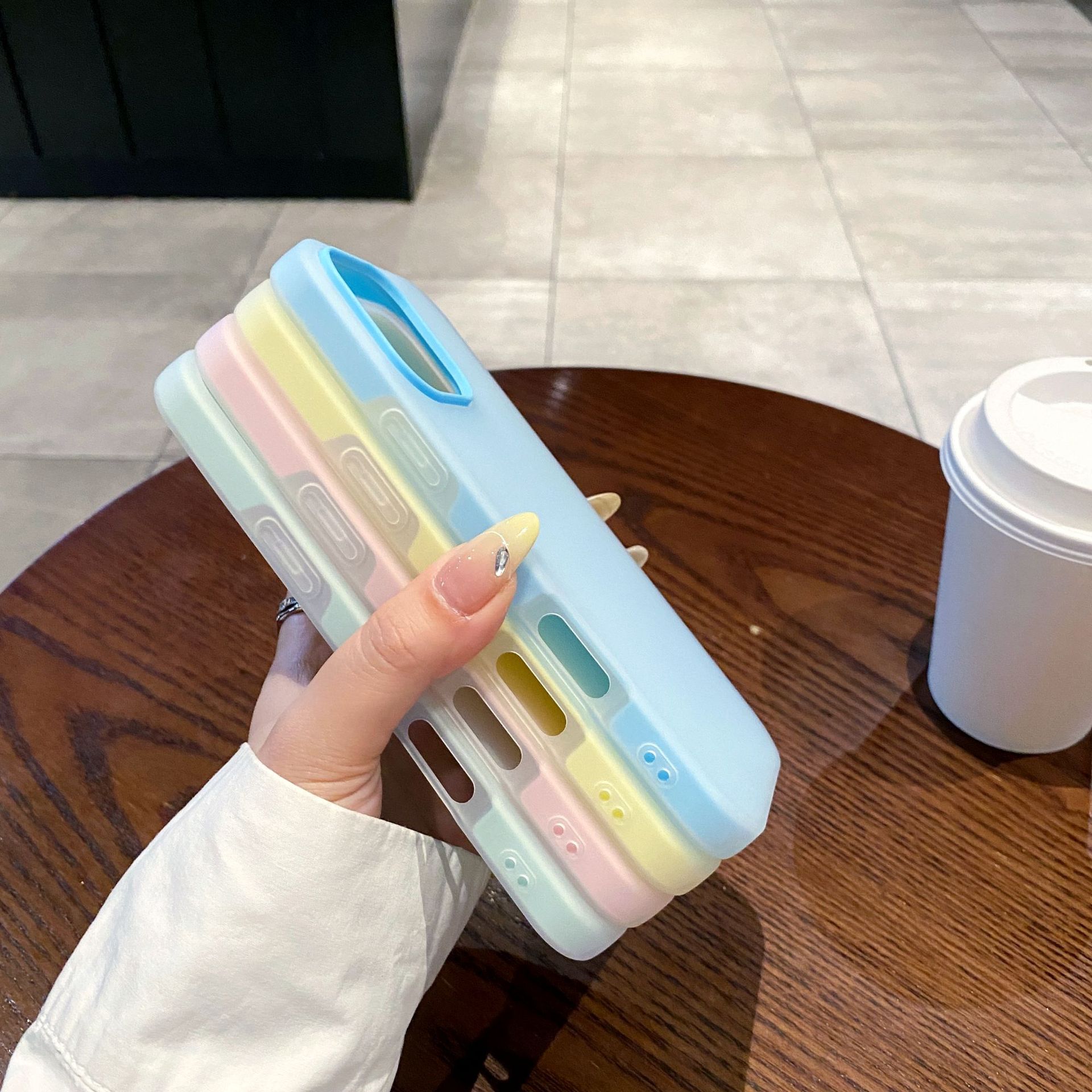 Two-In-One Jelly Suitable for Iphone16E Mobile Phone Case Apple 15Promax Skin-Feel Matte Anti-Fall Protective Cover