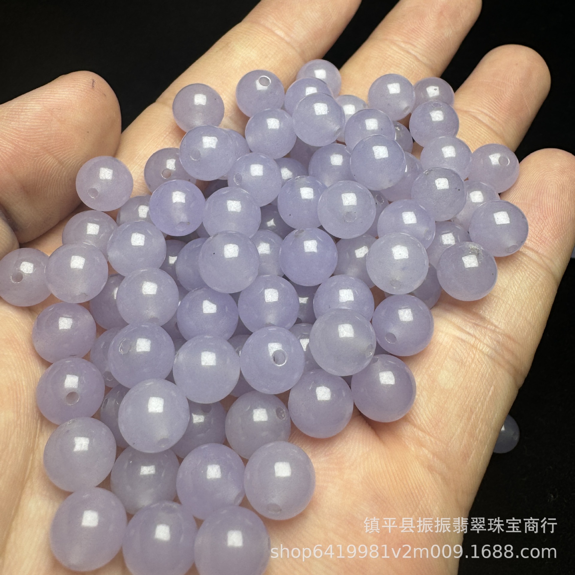 High ice taro purple 6mm round beads loose beads wholesale diy bracelet necklace jade jewelry jade accessories wholesale