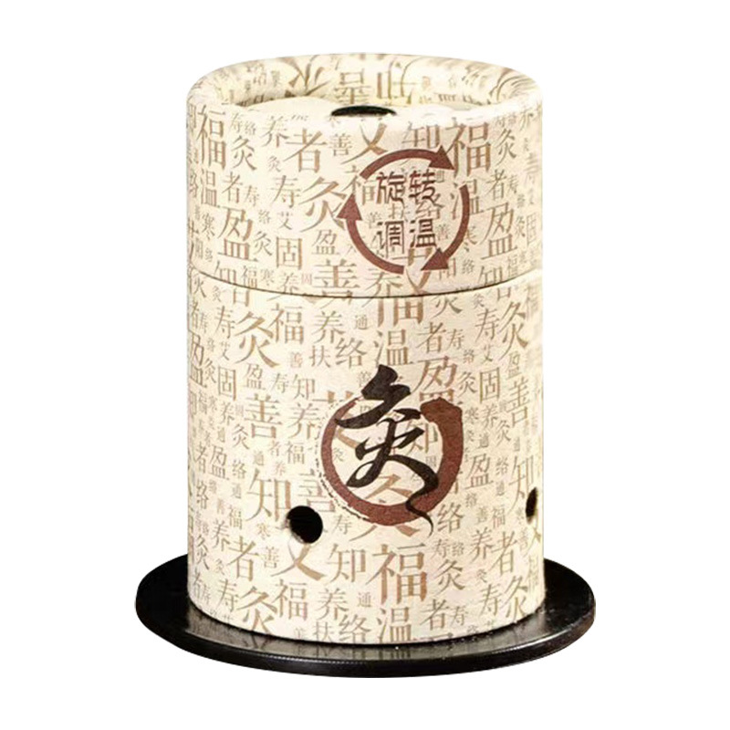 Suspension moxibustion cylinder rotating temperature control upgrade large carry-on moxibustion moxa stick column moxibustion box small suspension moxibustion elastic binding suspension moxibustion box