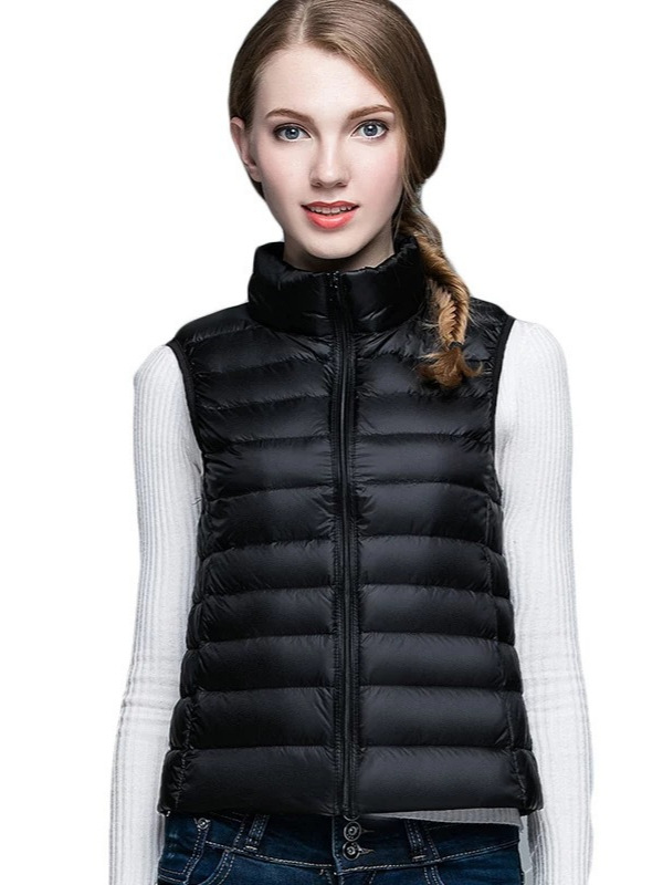 2024 New down Vest Women's Short Women's Lightweight down Vest Vest Wear down Jacket Waistcoat