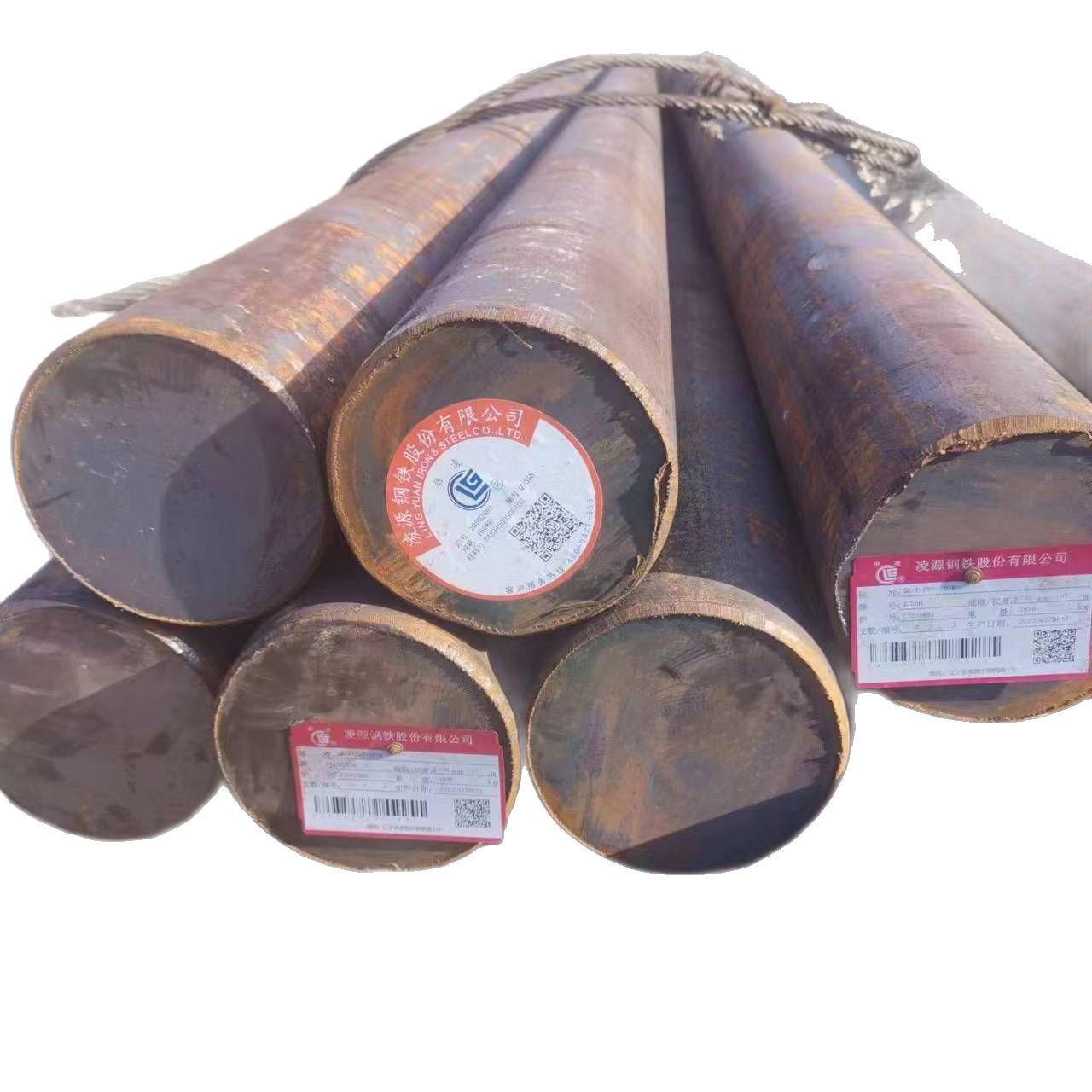 Chongqing Abrasive Round Steel Wholesale 40Cr 42Crmo Alloy Steel 45 # Carbon Knotted Steel Rod Lu Shengkun Spot