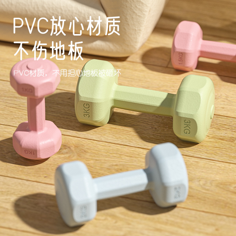 Dumbbell Women's Fitness Household Equipment Kettlebell Children's Primary School Men's Arm Muscle Training Yoga Small Dumbbell Set Combination