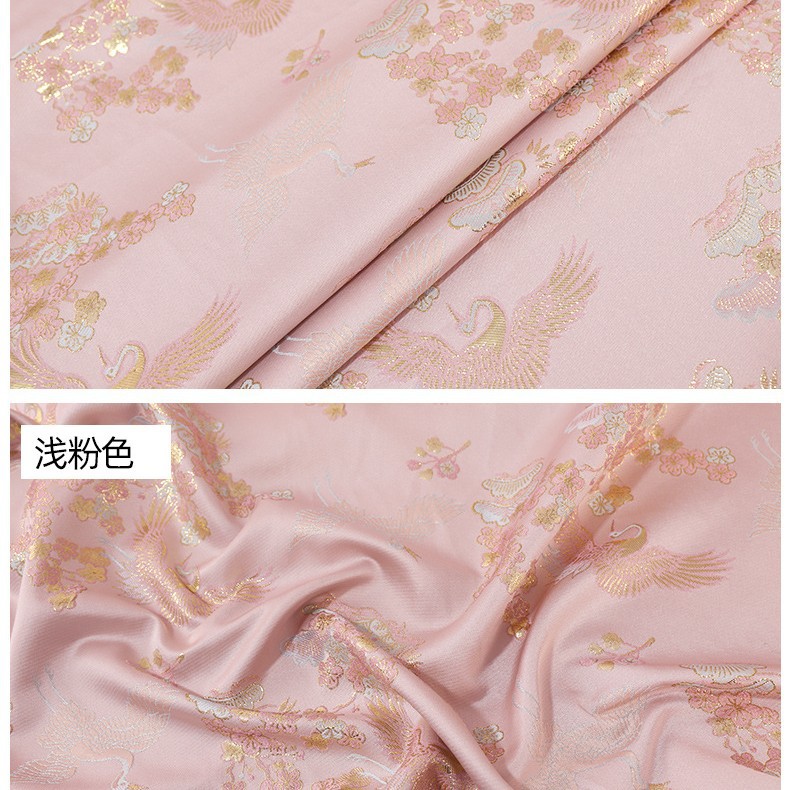 High precision plum blossom crane vest Tang suit national style gold makeup flower cloth wholesale spring summer autumn clothing cloth