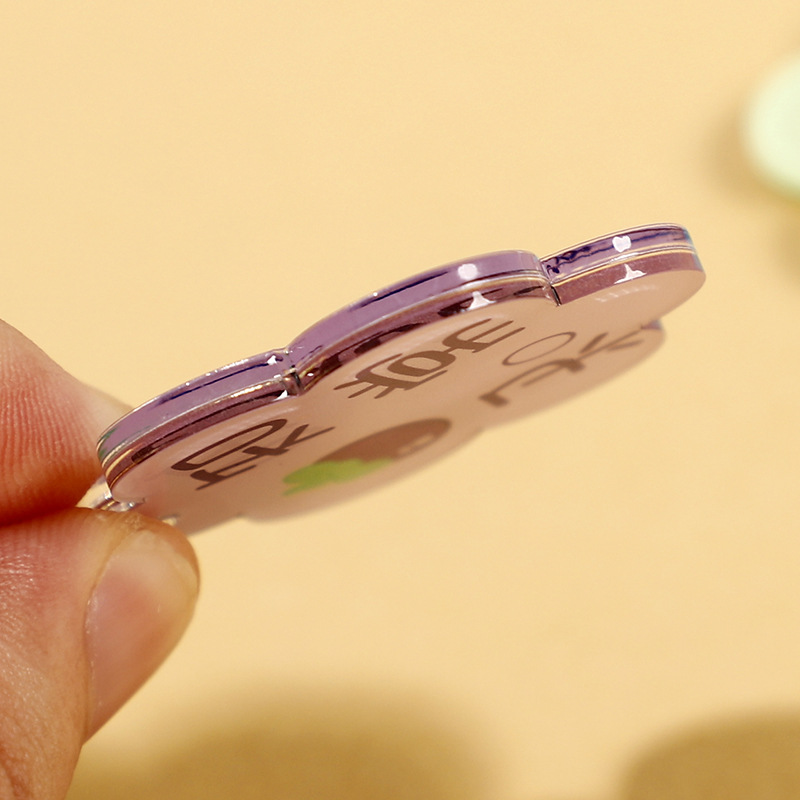 Flower-shaped DIY Acrylic Brand Keychain Pendant Pendant Blessing Jewelry Accessories Material Girl's Heart Hanging Decoration