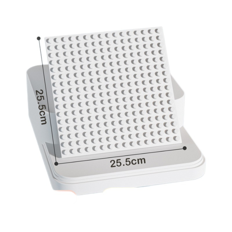 256-Hole Square Right-Angle Children's Assembly Toy Building Block Wall Large Particle Baseplate 16*16 Hole Model