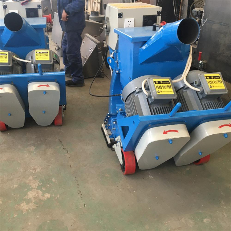 Road Surface Polishing Machine, Small Hand-Pushed Bridge Deck Polishing Equipment, Polishing Wheel, Steel Sand, Steel Plate Rust Removal Polishing Machine