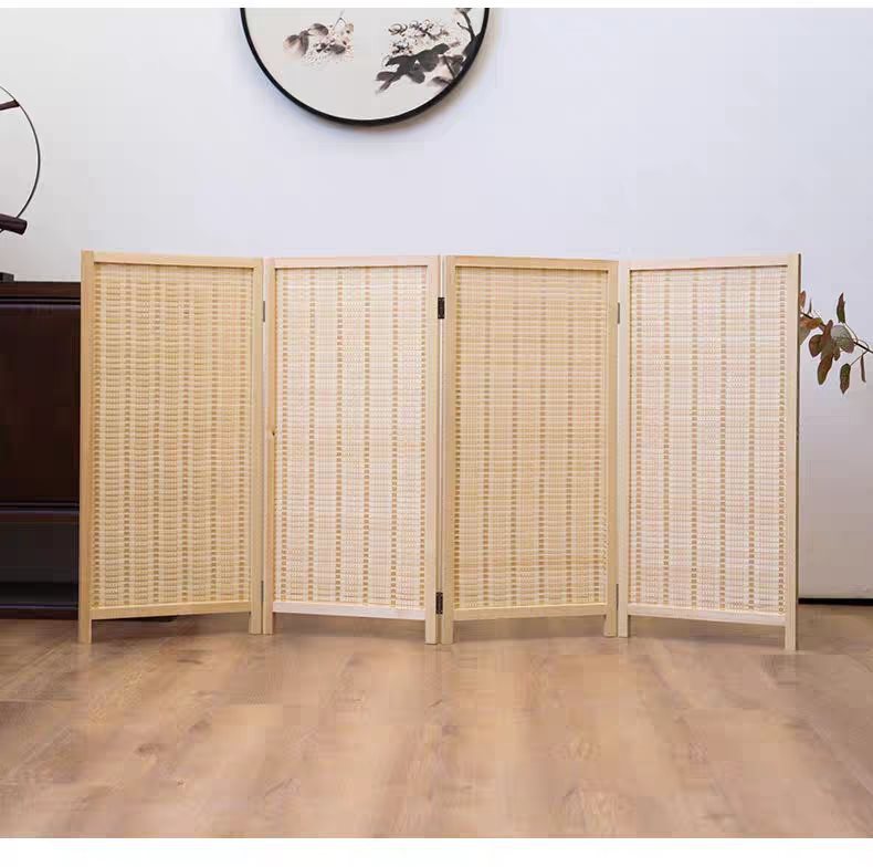 Бамбуковая детская перегородка, уголок для детского сада, выставка живописи с маленьким экраном, складной экран