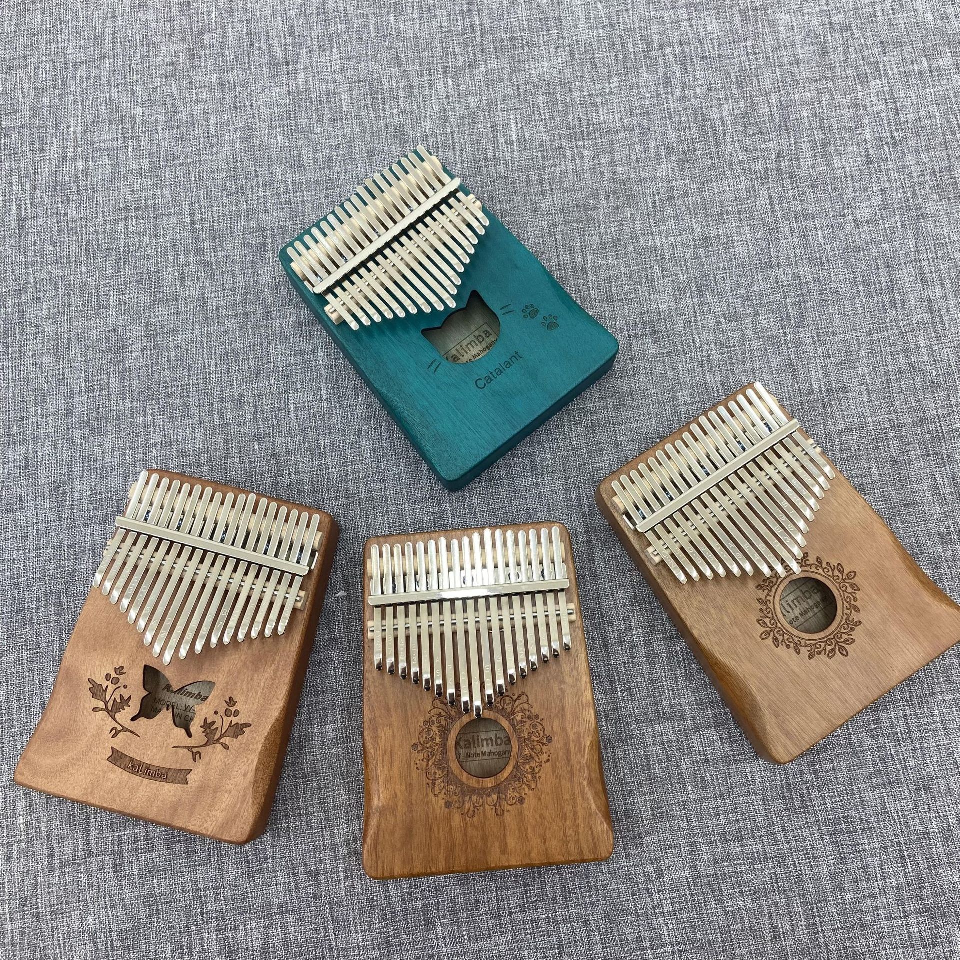 17-tone thumb piano kalin bachin 21-tone cross-border musical instrument overseas certification in stock fast-sending small single generation