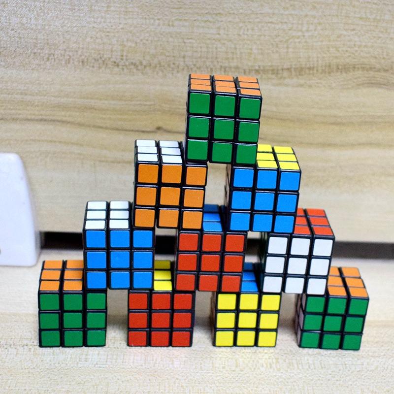 Mini 3CM third-order Rubik's Cube children's creative small Rubik's cube toy elementary school students reward gifts push gifts cross-border