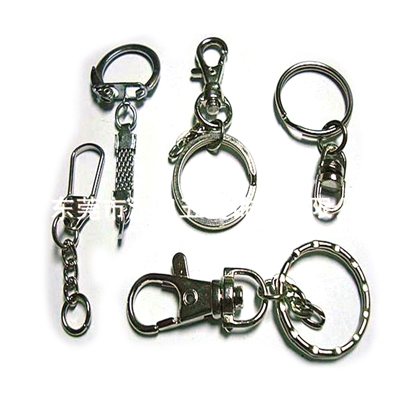 Factory Direct Supply of Stainless Steel D-Shaped Buckle, Semi-Circular Figure-Eight Buckle, Lobster Clasp, Metal Key Ring, Doll Hardware Accessories