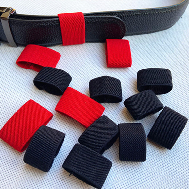 In stock wholesale twill elastic belt ring belt ring elastic ring waist belt tail clip ribbon accessories nylon belt