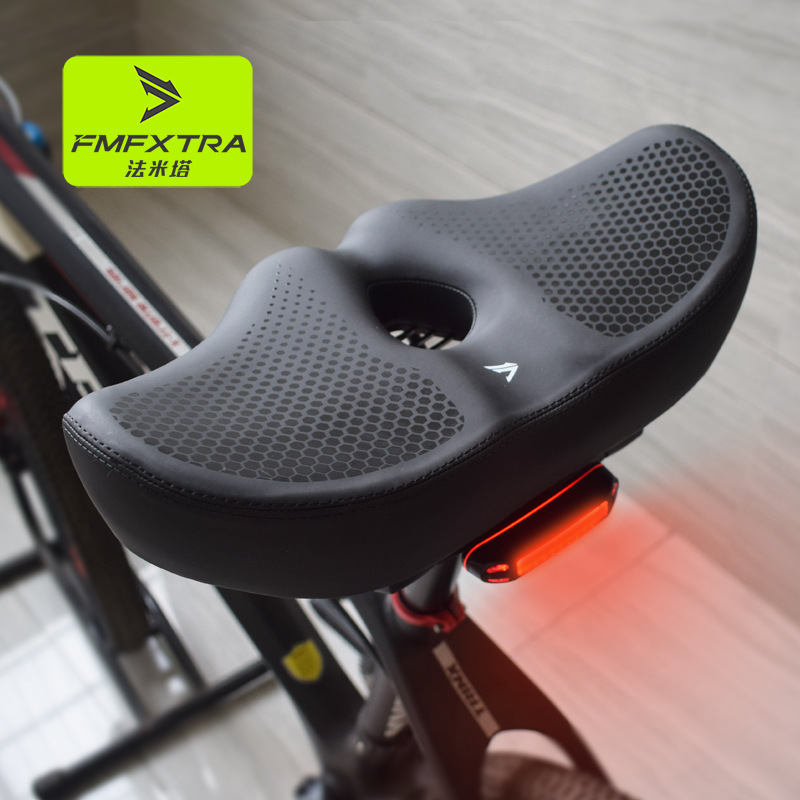 Extra Large Bicycle Cushion Mountain Bike Shaped Saddle Thickened Waterproof Electric Car Saddle 412 Folding Bicycle Seat Cushion