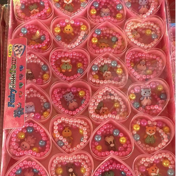 Children's cartoon necklace girls' cute princess beaded colorful little girl dopamine accessories baby jewelry gift box