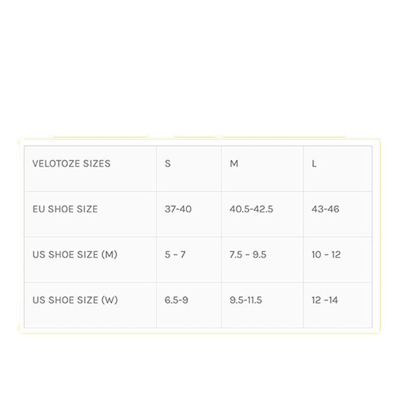 Velotoze Aero High Silicone Shoe Covers Buckle Cover Road Bicycle Shoes Waterproof and Windproof