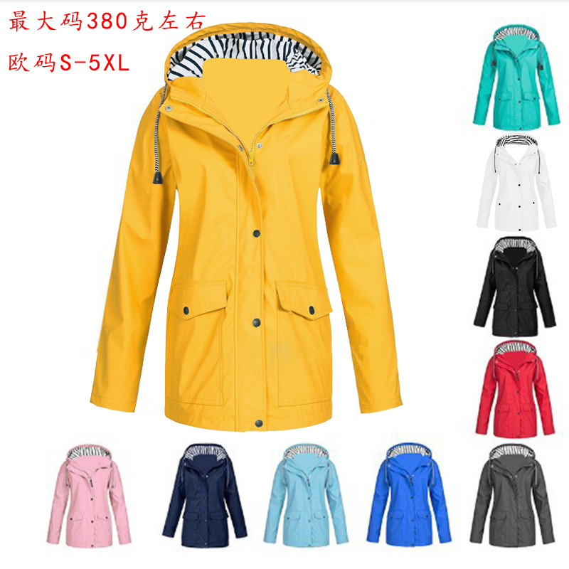 Cross-border Export Amazon wish Autumn and Winter Windbreaker Women's Jacket Outdoor Mountaineering Clothing Waterproof Jacket