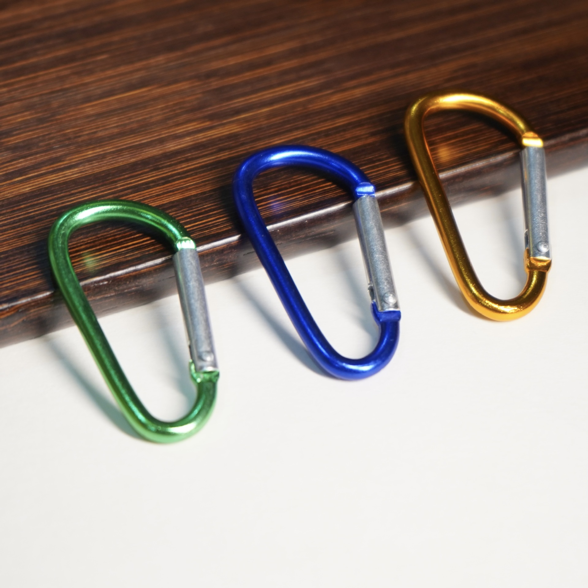 No. 5 Aluminum Alloy Carabiner Quick Buckle Outdoor Climbing and Rock Climbing Hanging Buckle Insurance Backpack Gourd Buckle D-Shaped Buckle