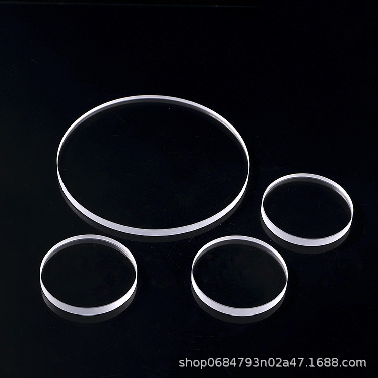 High Temperature Resistant Quartz Glass Sheet Optical Glass Round Square Special Shaped Quartz Sight Glass Observation Window High Transmittance Uv
