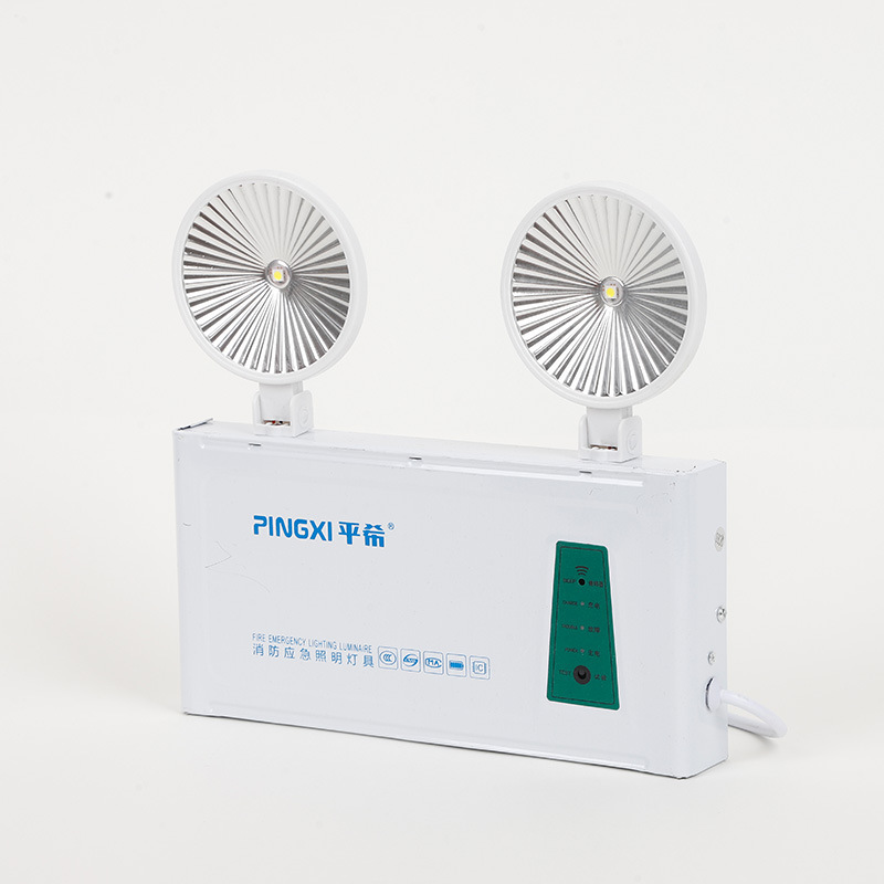 New National Standard Led Double Head Emergency Lamp Wall Emergency Lighting Lamp Multifunctional Safety Exit Lighting Lamp