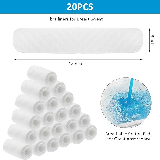 Xueoni Ecological Cotton Anti-Overflow Breast Pads Washable Three-Layer Cotton Washable Reusable Maternity Breast Pads Sweat-Absorbent Towels