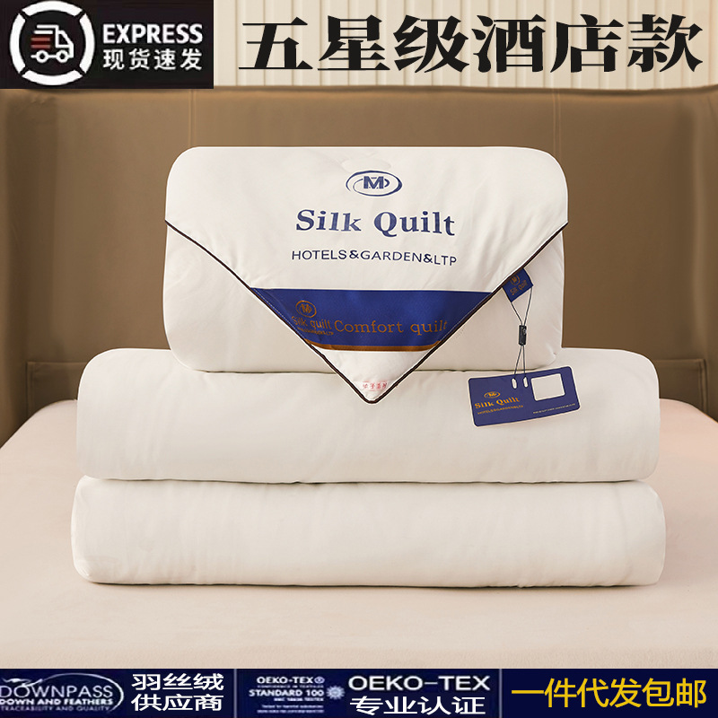 Шелковое хлопковое одеяло для всех сезонов, весеннее, осеннее и летнее прохладное одеяло, утолщенное зимнее одеяло для дома, оптовая продажа для студентов