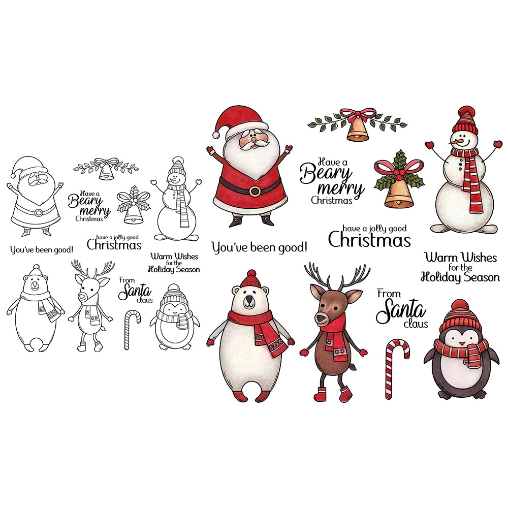 Christmas element scrapbook metal knife mold silicone stamp cutting die embossing etching cutting knife mold