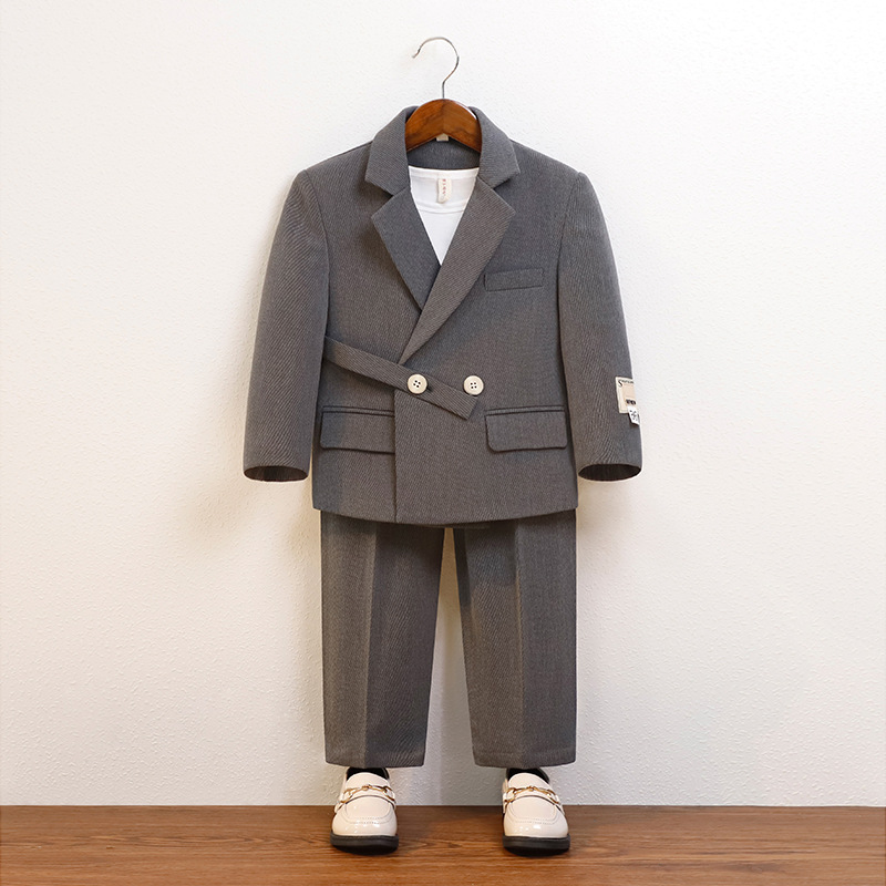 Children's Suit, Handsome, Fashionable and Casual Suit Jacket, Boy Flower Girl Host Catwalk Photography Performance Dress