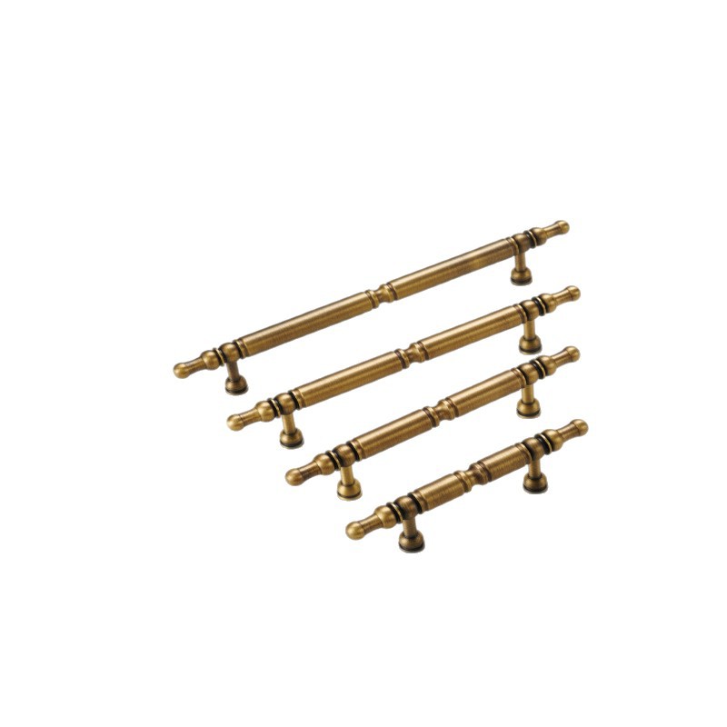 Antique Brass Handles for Wardrobes, Cabinet Doors, Bronze-Colored Hardware, Vintage Drawer Knobs, Cabinet Handles