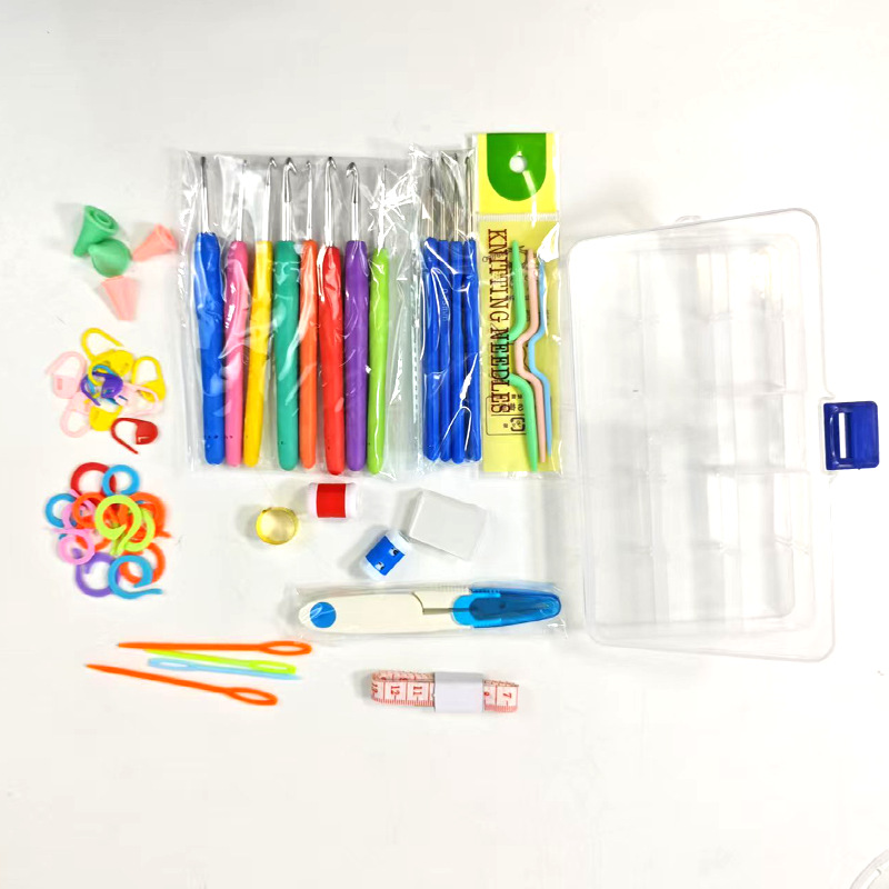 Cross-Border Magic Crochet Hook Set 53 Pieces New Crochet Sweater Knitting Tools 16 Sizes Crochet Hooks