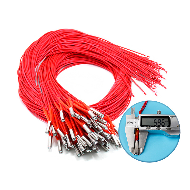 3d printer accessories 6x 20 heating rod single head heating rod single end heating tube heating print head wholesale