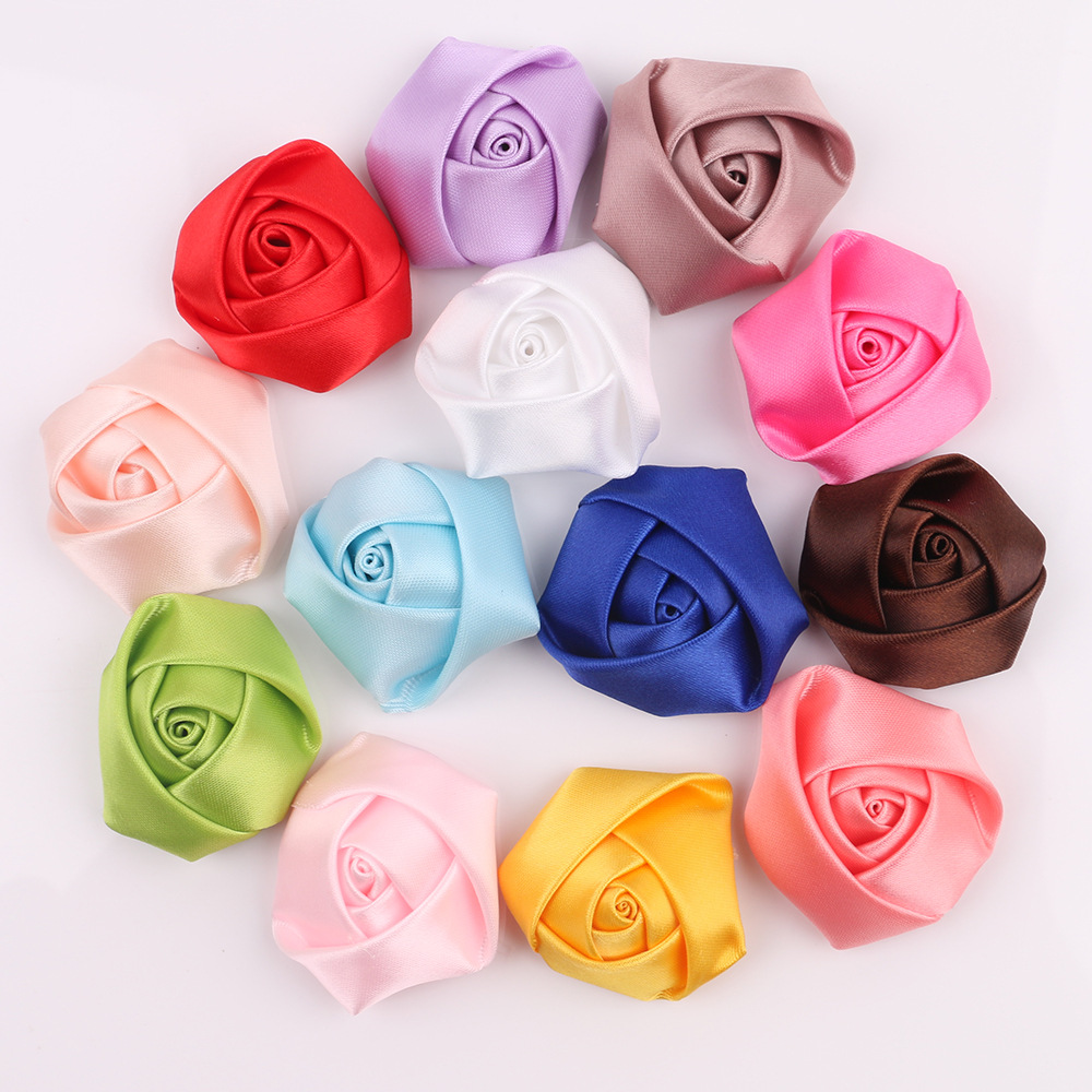 4cm Bud Stereo Handmade Rose Bud Accessories DIY Hair Accessories Bridal Bouquet Corsage Small Flower Accessories Hot