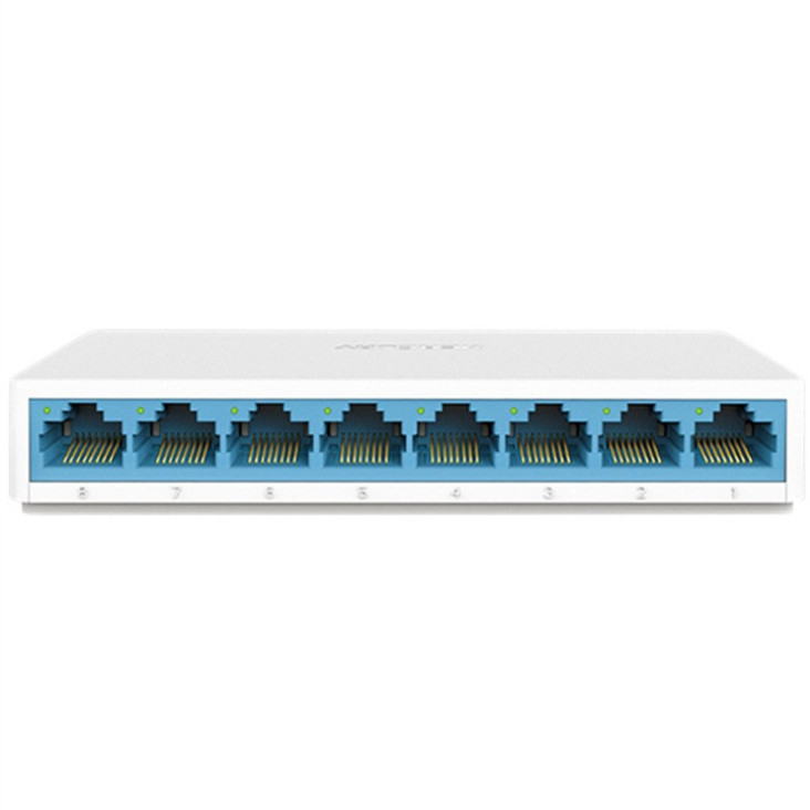 Mercury SG108C 8-port full gigabit switch dormitory cluster line 8-core network monitoring sub-line household shunt