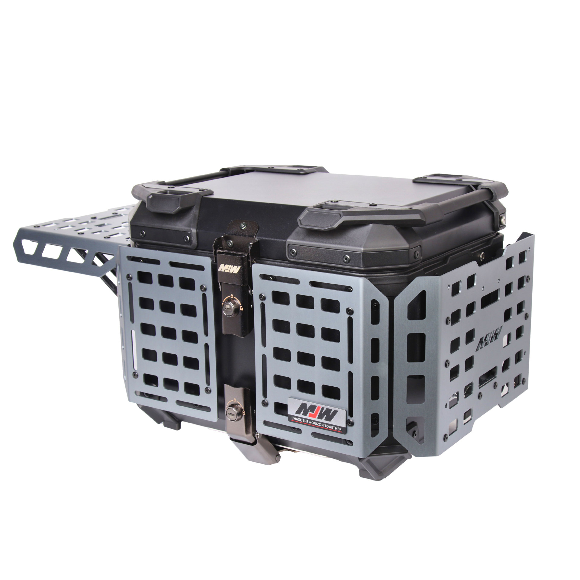 45L55LMJW Extreme Edition Quick Release Motorcycle Aluminum Alloy Tail Box Electric Vehicle Trunk Side Box Waterproof Storage